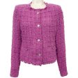 Iro Magenta Tweed Raceli Jacket Discount