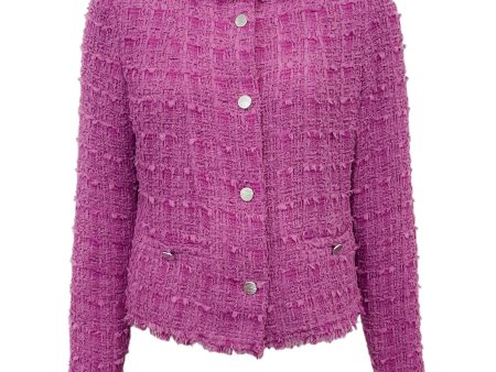 Iro Magenta Tweed Raceli Jacket Discount