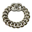 Chanel Vintage 1997 Silver CC Turnlock Chunky Chain Link Bracelet For Discount