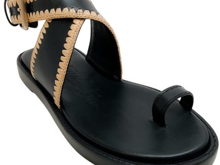 3.1 Phillip Lim Black   Natural Naya Ankle Wrap Sandals Discount