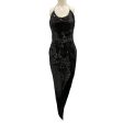 Alexandre Vauthier Black Sequined Halter Asymmetric Dress For Cheap