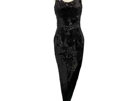 Alexandre Vauthier Black Sequined Halter Asymmetric Dress For Cheap