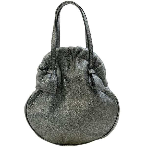 Moschino Cheap And Chic Silver Metallic Glitter Bag Online Hot Sale