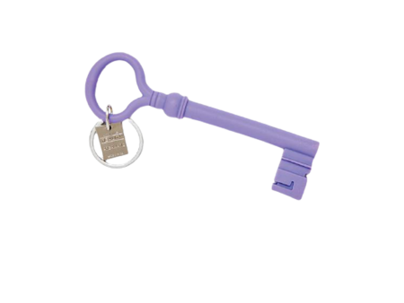 18th CENTURY ITALIAN KEY KEYCHAIN IN LAVENDER Online now