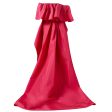 Carolina Herrera Black   Pink Strapless Crepe Taffeta Ruffle Column Gown Supply