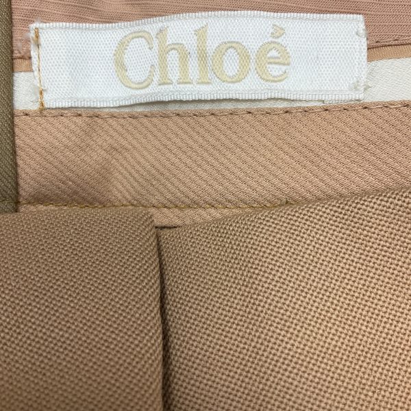 Chloe Sandalwood Cuffed Wool Pants Discount