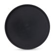 MEDIUM ROUND TRAY IN SOLID BLACK For Cheap