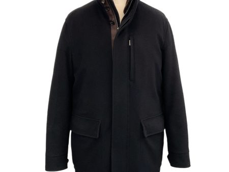 Zegna Men s Black Cashmere Coat Supply