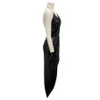 Alexandre Vauthier Black Sequined Halter Asymmetric Dress For Cheap