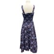 Proenza Schouler Sky Blue   Wine Sunflower Poplin Smocked Midi Dress Hot on Sale