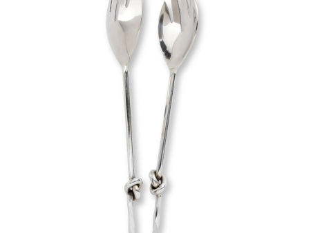 KNOT HANDLE SALAD TONGS Discount