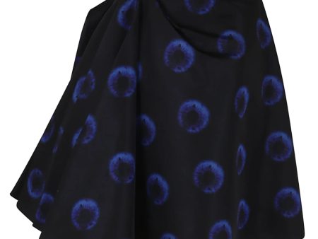 Alexander McQueen Black   Blue 2023 Iris Print Skirt Online Hot Sale