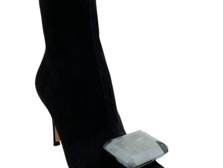 Gianvito Rossi Black Suede Jaipur Booties Online Hot Sale