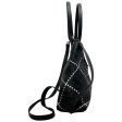 Akris Navy   Black   White Woven Leather Bag Hot on Sale