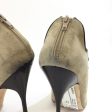 Brian Atwood Suede Caged Stiletto Heels. Size 9.5 on Sale