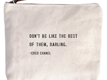 COCO CHANEL CANVAS POUCH Fashion