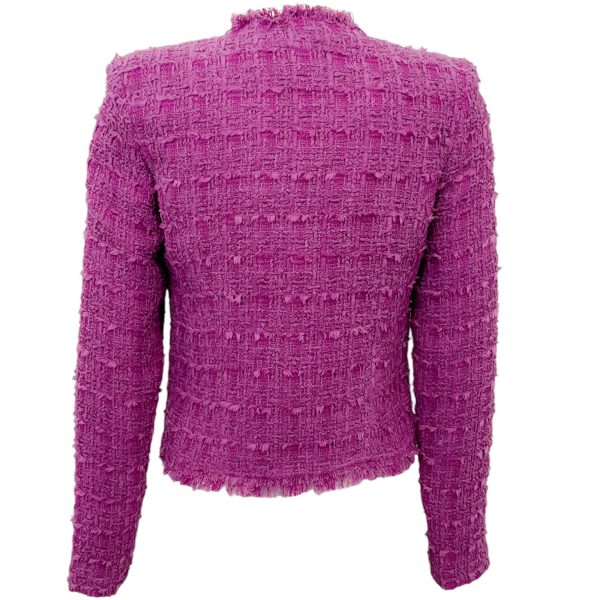 Iro Magenta Tweed Raceli Jacket Discount