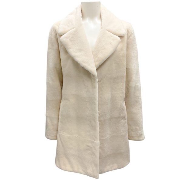 Michael Kors Collection Ivory Sheared Mink Fur Coat Sale