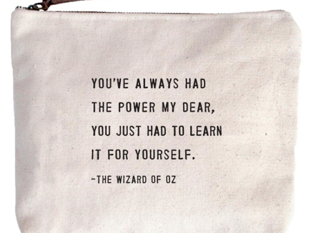 THE WIZARD OF OZ CANVAS POUCH on Sale