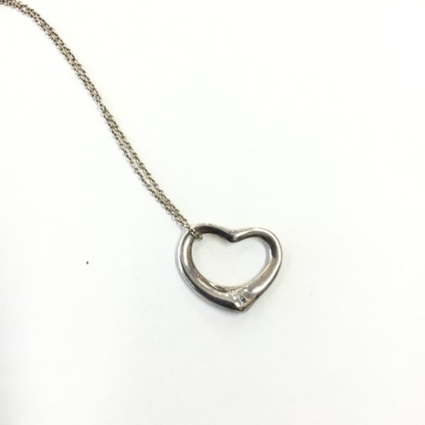 Tiffany & Co. Elsa Peretti Open Heart Necklace on Sale