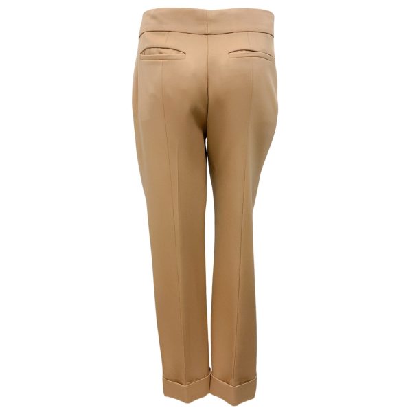 Chloe Sandalwood Cuffed Wool Pants Discount