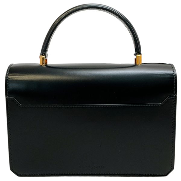 Ralph Lauren Black RL 888 Box Calfskin Top Handle Bag Online now