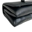 Valentino Black Crystal Rock Stud Va Va Voom Shoulder Bag on Sale