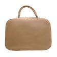 The Row Beige Leather Small Bowler Satchel For Sale