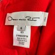 Oscar de la Renta Red 2021 Short Sleeved Wool Dress Sale