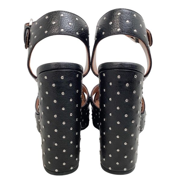 Laurence Dacade Black Leather Rosange Studded Platform Sandals Online now