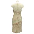 Angel Sanchez Lime   Beige Lace Overlay Cocktail Dress Online Sale