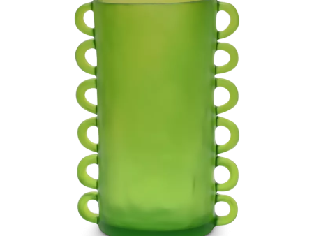 LARGE LOOPY VASE IN GREEN For Discount