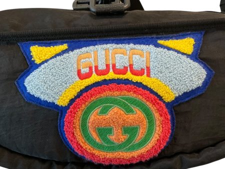 Gucci Black Nylon Belt Bag Backpack. Discount