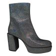 3.1 Phillip Lim Silver Glitter Metallic Platform Boots on Sale