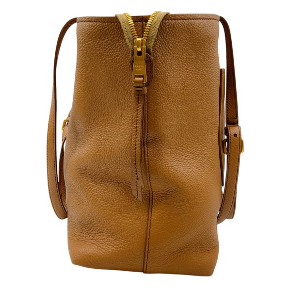 Prada Caramel Vitello Daino Leather Shopping Handbag on Sale