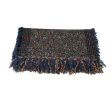 Chanel Blue Multi Fringed Wool Tweed Knit Scarf Online