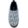 Christian Dior Blue   White Quilted Logo Slip On Clogs Online