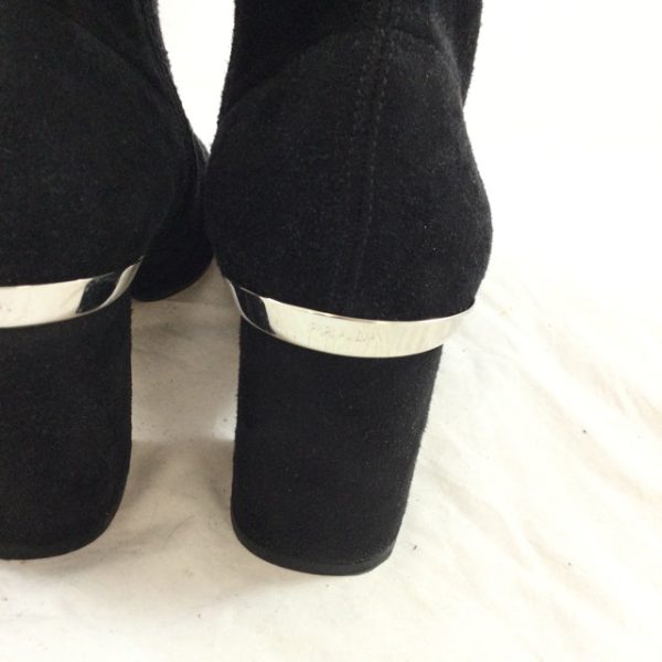 Prada Suede Booties. Size 36 Online Hot Sale