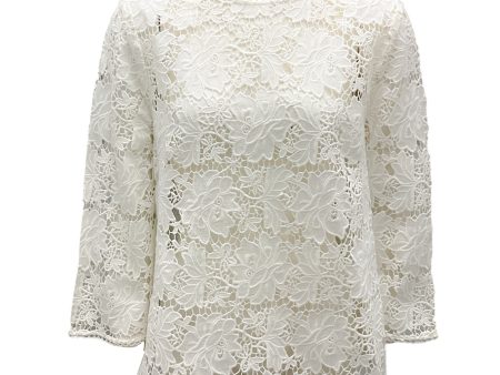 Zimmermann Ivory Aerial Lace Top on Sale