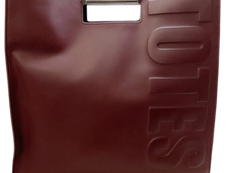 3.1 Phillip Lim Burgundy Leather Totes Amaze Bag on Sale