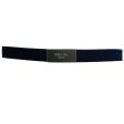 Prada Navy Blue Elastic Pull On Belt Online