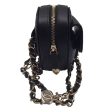 Chanel Black 2022 Quilted Lambskin Leather Mini Heart Handbag Supply