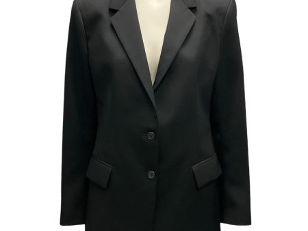 Calvin Klein 205W39NYC Black Two-Button Classic Wool Blazer on Sale