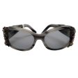 Chanel Grey Crystal Bijou Numero 2 Sunglasses Online Hot Sale