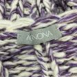 Agnona Purple   White Chunky Cashmere Knit Sweater Online now