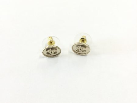 Chanel Mini Oval Button Post Earrings Sale