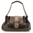 Chanel 2012 Brown Leather Quilted Bindi Shoulder Bag with Stingray Flap Fashion