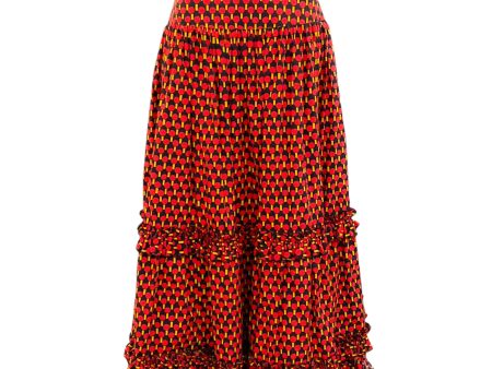 La DoubleJ Black   Red Dot Tiered Skirt For Cheap