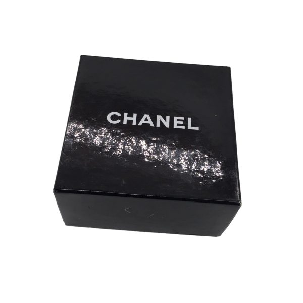 Chanel Ivory CC Logo Silk Camellia Brooch Cheap