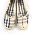 Burberry Nova Check Espadrille Flats. Size 39 Online Sale